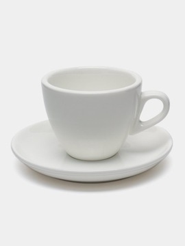 Кофейная чашка 110мл с блюдцем 12см Wilmax белый фарфор
