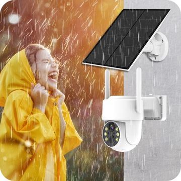 СОЛНЕЧНАЯ WIFI КАМЕРА 4MPX УМНАЯ НАРУЖНАЯ ВРАЩАЮЩАЯСЯ IP БЕСПРОВОДНАЯ СИГНАЛИЗАЦИЯ