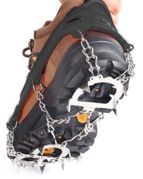 Цепочки для обувных манжет с шипами Премиум-цепи для походов, комплект 41–45