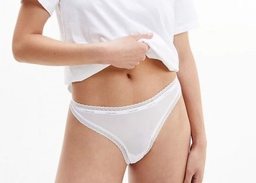 Calvin Klein Stringi 000QD3802E XS Thong 3PK