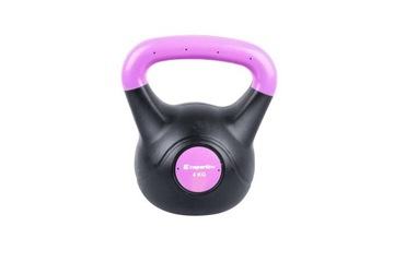 HANTLA KETTLEBELL BITUMICZNA DARK 4KG INSPORTLINE