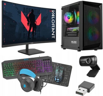 ZESTAW KOMPUTEROWY GAMINGOWY R5 5600G VEGA7 16GB 1000GB SSD 24