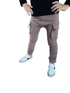Bojówki baggy latte Mimi 116/122