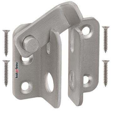 ZASUWKA DRZWIOWA STALOWA WRZECIĄDZ SKOBEL INOX 40X45 ZAMKNIĘCIE DRZWI MEBLI