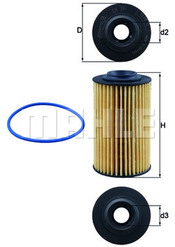 FILTR OLEJU KNECHT OX 399D OX399D