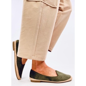 Baleriny espadryle damskie BALLOT OLIVE 39