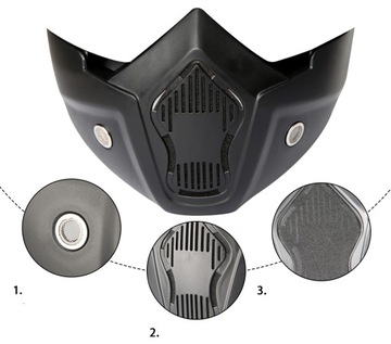 MASKA Uniwersalna ASG Motocykl TAKTYCZNA Czarna