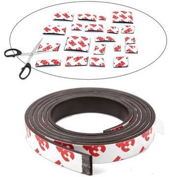 МАГНИТНАЯ ЛЕНТА с клеем 3М, САМОКЛЕЯЩАЯСЯ, РАЗМЕРЫ: 500см/10мм/1,5мм