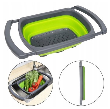 СИЛИКОНОВЫЙ ДУРШРУГ СКЛАДНОЙ СИТОК ДЛЯ ОВОЩЕЙ ДЛЯ МОЙКИ
