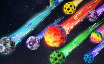 Группировка шаров METEOR SKY BALL, 6 ЦВЕТНЫХ ЧАСТЕЙ