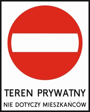 Tabliczka B-2 + dowolna treść 40x50cm PCV odblask