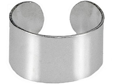 VERSIL kolczyk nausznica gładka earcuff SREBRO 925