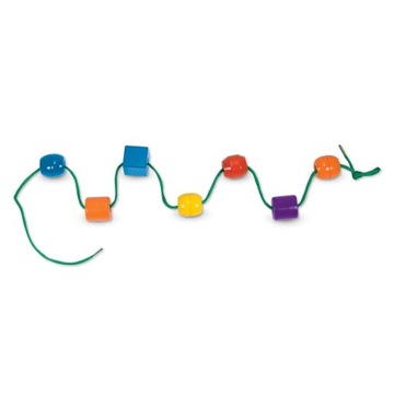 KORALIKI DO NAWLEKANIA DUŻY ZESTAW MELISSAANDDOUG DREWNIANA ZABAWKA