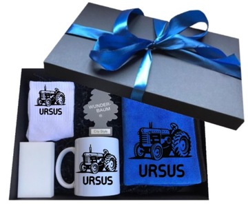 Zestaw prezent dla rolnika kierowcy URSUS traktor urodziny - box z kubek