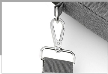 Etui/torba na laptopa 17,3 z paskiem kieszonki szary