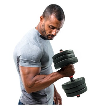 НАБОР ТРЕНАЖЕРНЫХ ГАНТЕЛЕЙ РЕГУЛИРУЕМЫХ ГАНТЕЛЕЙ 2 штанги по 20 кг + штанги по 10 кг.