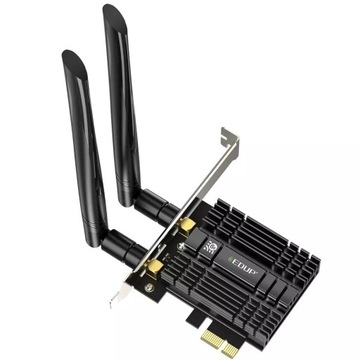Karta bezprzewodowa do komputera WiFi EDUP z AX210 Bluetooth 5.3 AX5400