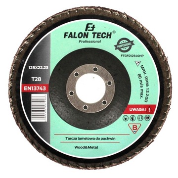 ЛАППЕННО-ШЛИФОВАЛЬНЫЙ ДИСК ДЛЯ УГЛОВЫХ СВАРКОВ 125 / 60