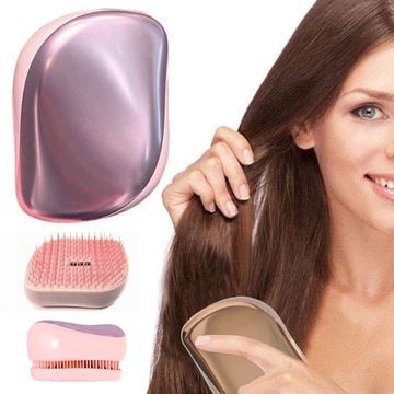 Антистатическая расческа для распутывания волос, закрытая, РОЗОВЫЙ