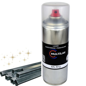 Lakier farba w sprayu do aluminium RAL 6012 Połysk