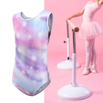 Красочные гимнастические купальники для девочек, комбинезон, эластичная спортивная одежда