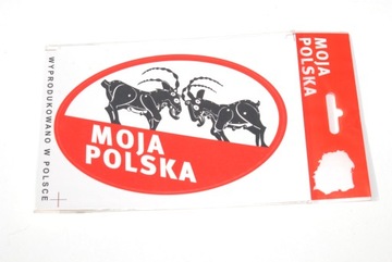 Naklejka na samochód Moja Polska Koziołki PL Wielkopolska 10 X 15 cm