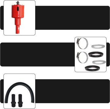 СОЕДИНИТЕЛЬНЫЙ КОМПЛЕКТ СОЕДИНЕНИЯ ДОЖДЕВОЙ БОЧКИ ТРУБЫ КОЛЕНОВЫЕ ЗАЖИМЫ РУЧКА