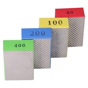 KOSTKA KLOCEK DIAMENTOWE DO SZLIFOWANIA PŁYTEK 4 SZT 60# 100# 200# 400#