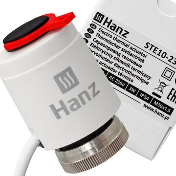 ПРИВОД для теплого пола, электромагнитный клапан M30x1,5 HANZ+ FAST AHQT+