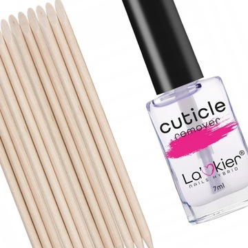 CUTICLE REMOVER usuwa skórki La'kier + PATYCZKI