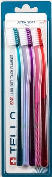 TELLO 6240 ULTRA SOFT TRÓJPAK 3 X SZCZOTECZKA DO ZĘBÓW - OrtoSklep