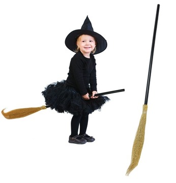 Miotła CZAROWNICY Wiedźmy strój na Halloween