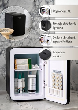 МАЛЕНЬКИЙ ПОРТАТИВНЫЙ МИНИ-ХОЛОДИЛЬНИК ДЛЯ КОСМЕТИКИ, ОТОПЛЕНИЕ