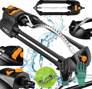 ZRASZACZ OGRODOWY WAHADŁOWY TRAWNIK 320 m² OSCYLACYJNY REGULOWANY + GRATIS