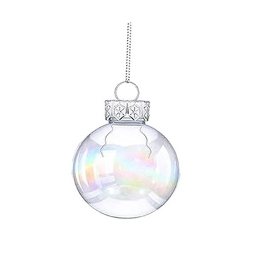 Прозрачные переливающиеся елочные игрушки для наполнения шаров Елочные украшения 6 шт