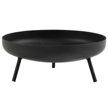 PALENISKO OGRODOWE METALOWE NA OGNISKO MALOWANE CZARNE CAPRI 40 CM