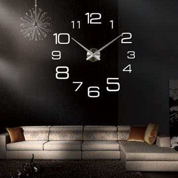 hot sale Diy acrylic mirror large wall clock