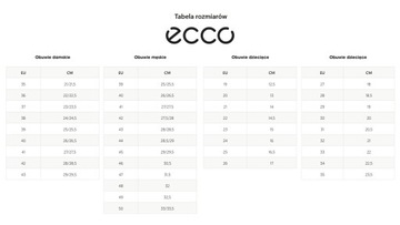 ECCO 206503 DAMSKIE BUTY SPORTOWE SKÓRA 40 2SS2A