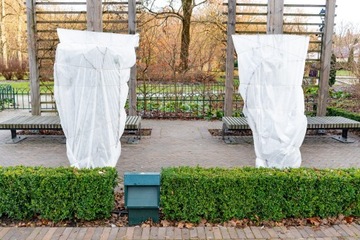 Капюшон зимний защитный Агротекстиль Белый Прочный Прочный 1шт 1,1х0,8м