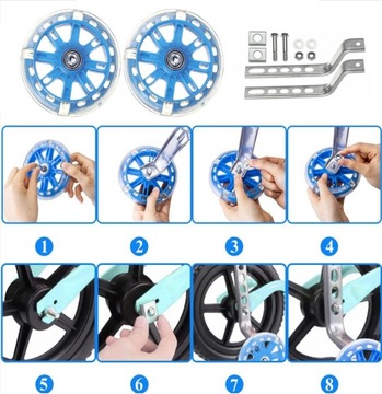 РЕГУЛИРУЕМЫЕ БОКОВЫЕ КОЛЕСА 12–20 ДЮЙМОВ, СВЕТЯЩИЙСЯ СВЕТОДИОД