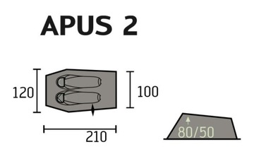 Apus 2 Portal двуспальная туристическая палатка для 2 человек