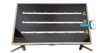 NOWE LISTWY LED LG INNOTEK 32'' 32LB550B KOMPLET