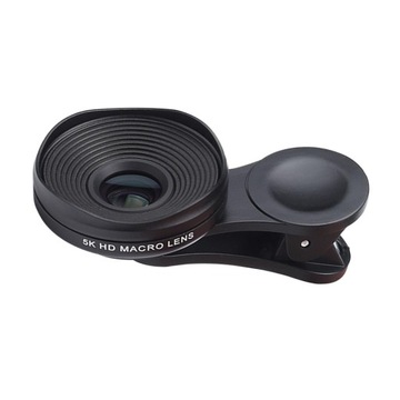 Phone Macros Lens Универсальный, компактный, черный зажим для объектива