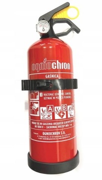 GAŚNICA SAMOCHODOWA GP-1X ABC MANOMETR UCHWYT 1kg