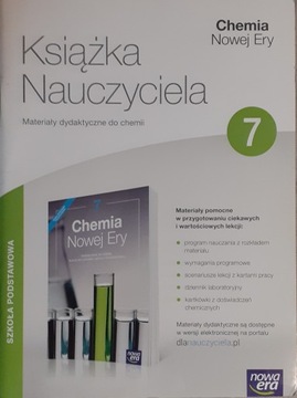 CHEMIA NOWEJ ERY KLASA 7 książka nauczyciela 2017 KARTKÓWKI z doświadczeń