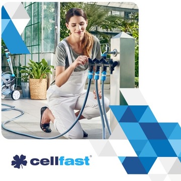 Распределитель крана с 4-ходовым ходом | Водяной шланг Cellfast с четырехрезьбовым соединением 1 дюйм 3/4 дюйма