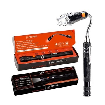 CHWYTAK ELASTYCZNY MAGNETYCZNY LATARKA LED MAGNES GIĘTY MĘŻCZYZN PREZENTY