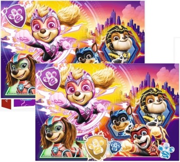Puzzle dla dzieci 100 elementów Psi Patrol Poznaj Mighty Pups TREFL 5+