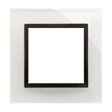 Ramka pojedyncza szklana do gniazd i włączników Simon 54 Nature DRN1/72