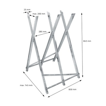 Рабочая лошадка 100 кг, металлическая складная